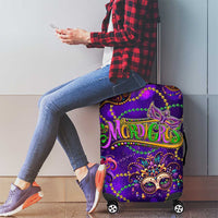 Mardi Gras Luggage Cover Mask Glitter Art - Wonder Print Shop
