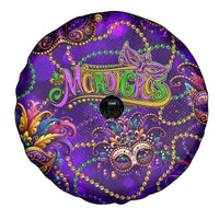 Mardi Gras Spare Tire Cover Mask Glitter Art - Wonder Print Shop