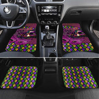 Happy Mardi Gras Car Mats Mask Feather Colorfull