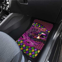 Happy Mardi Gras Car Mats Mask Feather Colorfull
