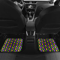 Happy Mardi Gras Car Mats Mask Feather Colorfull