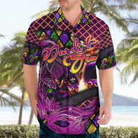 Happy Mardi Gras Hawaiian Shirt Mask Feather Colorfull - Wonder Print Shop