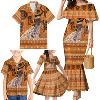 Personalized Beautiful Woman African Family Matching Mermaid Dress and Hawaiian Shirt - Wonder Print Shop