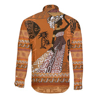 Personalized Beautiful Woman African Long Sleeve Button Shirt - Wonder Print Shop