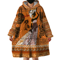 Personalized Beautiful Woman African Wearable Blanket Hoodie - Wonder Print Shop