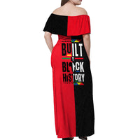 Built By Black History Off Shoulder Maxi Dress - Wonder Print Shop