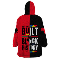 Built By Black History Wearable Blanket Hoodie - Wonder Print Shop