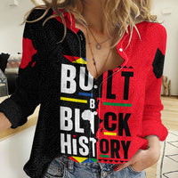 Built By Black History Women Casual Shirt - Wonder Print Shop