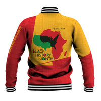 Black History Month Baseball Jacket African February - Wonder Print Shop