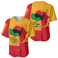Black History Month Baseball Jersey African February - Wonder Print Shop