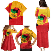 Black History Month Family Matching Puletasi and Hawaiian Shirt African February - Wonder Print Shop