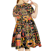 Personalized The Spirit Of Africa Kid Short Sleeve Dress - Wonder Print Shop