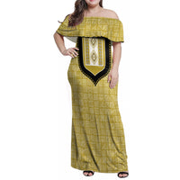 Personalized African Mudcloth Dashiki Family Matching Off Shoulder Maxi Dress and Hawaiian Shirt - Wonder Print Shop