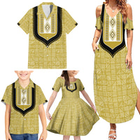 Personalized African Mudcloth Dashiki Family Matching Summer Maxi Dress and Hawaiian Shirt - Wonder Print Shop