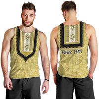 Personalized African Mudcloth Dashiki Men Tank Top - Wonder Print Shop