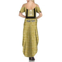 Personalized African Mudcloth Dashiki Summer Maxi Dress - Wonder Print Shop