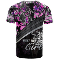 Hunt Like A Girl T Shirt Forest Purple - Wonder Print Shop