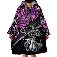 Hunt Like A Girl Wearable Blanket Hoodie Forest Purple - Wonder Print Shop