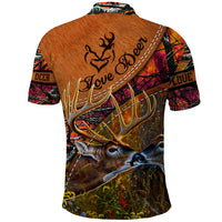Love Deer Polo Shirt Deer Hunting Realtree Fire - Wonder Print Shop