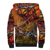 Love Deer Sherpa Hoodie Deer Hunting Realtree Fire - Wonder Print Shop