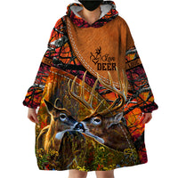 Love Deer Wearable Blanket Hoodie Deer Hunting Realtree Fire - Wonder Print Shop