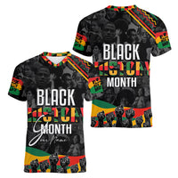 Personalized Black History Month Women V Neck T Shirt - Wonder Print Shop