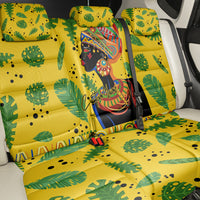 Personalized Africa Woman Back Car Seat Cover Tropical Style - Wonder Print Shop