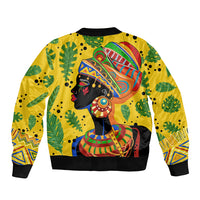 Personalized Africa Woman Bomber Jacket Tropical Style - Wonder Print Shop