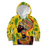 Personalized Africa Woman Kid Hoodie Tropical Style - Wonder Print Shop