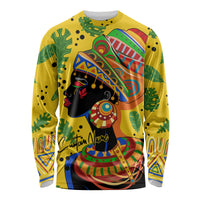 Personalized Africa Woman Long Sleeve Shirt Tropical Style - Wonder Print Shop