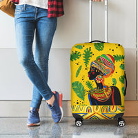 Personalized Africa Woman Luggage Cover Tropical Style - Wonder Print Shop