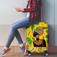 Personalized Africa Woman Luggage Cover Tropical Style - Wonder Print Shop