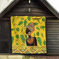 Personalized Africa Woman Quilt Tropical Style - Wonder Print Shop