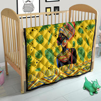 Personalized Africa Woman Quilt Tropical Style - Wonder Print Shop