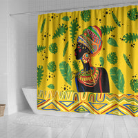 Personalized Africa Woman Shower Curtain Tropical Style