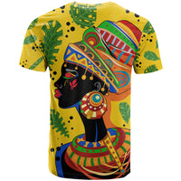 Personalized Africa Woman T Shirt Tropical Style - Wonder Print Shop