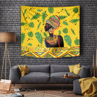 Personalized Africa Woman Tapestry Tropical Style - Wonder Print Shop