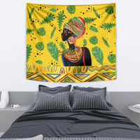 Personalized Africa Woman Tapestry Tropical Style - Wonder Print Shop