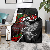 Eagle Snake Mexico Blanket Aztec Sun Stone