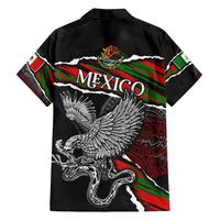 Eagle Snake Mexico Family Matching Off Shoulder Maxi Dress and Hawaiian Shirt Aztec Sun Stone