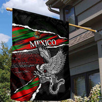 Eagle Snake Mexico Garden Flag Aztec Sun Stone