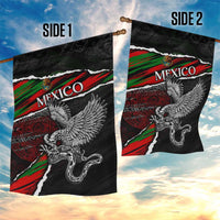 Eagle Snake Mexico Garden Flag Aztec Sun Stone