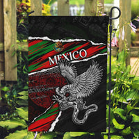 Eagle Snake Mexico Garden Flag Aztec Sun Stone