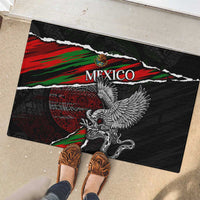 Eagle Snake Mexico Rubber Doormat Aztec Sun Stone