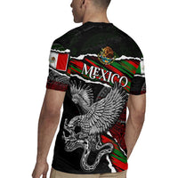 Eagle Snake Mexico Rugby Jersey Aztec Sun Stone