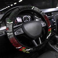 Eagle Snake Mexico Steering Wheel Cover Aztec Sun Stone
