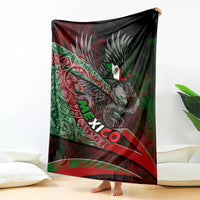 Mexico Aztec Eagle Flag Blanket Tribal Warrior Art