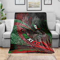 Mexico Aztec Eagle Flag Blanket Tribal Warrior Art