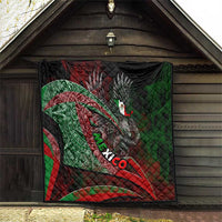Mexico Aztec Eagle Flag Quilt Tribal Warrior Art