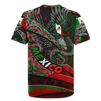 Mexico Aztec Eagle Flag Rugby Jersey Tribal Warrior Art